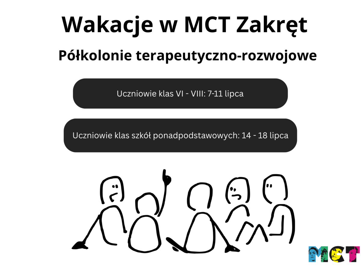 Półkolonie terapeutyczno-rozwojowe dla uczniów klas VI – VIII oraz szkół ponadpodstawowych