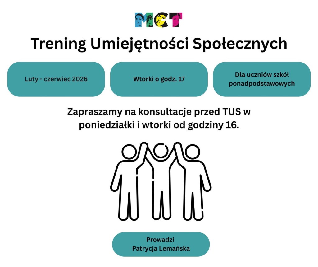 Trening Umiejętności Społecznych dla uczniów szkół ponadpodstawowych!